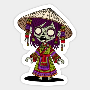 Cute Vietnamese Zombie Sticker